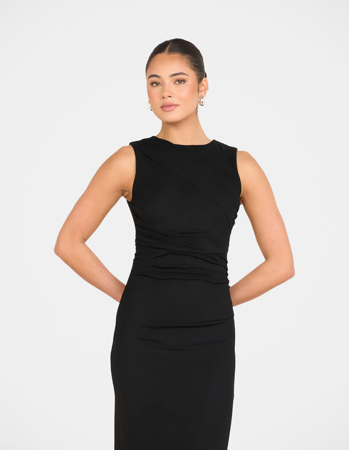 Frika Wrap Detail Maxi Dress